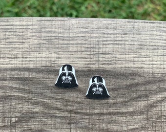 The Dark Side of the Force Earrings/Handmade to order/Stud Earrings/Nickel Free/Hypoallergenic