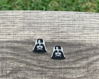 The Dark Side of the Force Earrings/Handmade to order/Stud Earrings/Nickel Free/Hypoallergenic