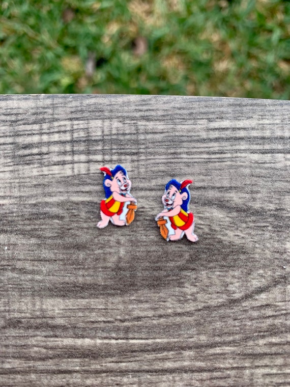 Cubbi Gummi Bear Earrings/Adventures of the Gummi Bears/90s Disney classics/Handmade to Order/Stud Earrings/Nickel Free/Hypoallergenic