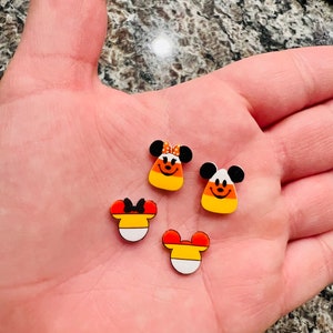 Boucles d&#39;oreilles souris bonbons maïs/Royaume magique/Halloween/fait main sur commande/puces d&#39;oreilles/sans nickel/hypoallergénique