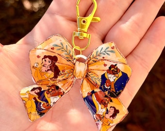 Bag Charm Beauty and the Beast: Disney Castle, Disney Inspired Accessories, Belle, Handmade