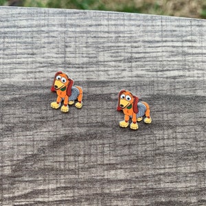 Slinky Dog Earrings/Toy Story /Pixar/Handmade to order/Stud Earrings/Nickel Free/Hypoallergenic