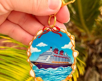 Bag Charm Magic Cruise Inspired: Disney Inspired Accessories, Fish Extender Gift, Handmade