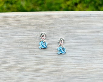 New Ice Queen Earrings/Frozen/Elsa/Princess Anna/Christmas/Handmade to order/Stud Earrings/Nickel Free/Hypoallergenic