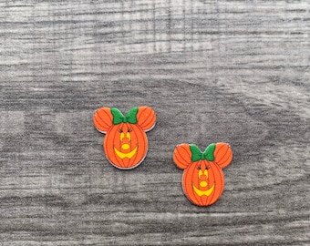 New Pumpkin Minnie Earrings/Disney Halloween/Handmade to Order/Stud Earrings/Nickel Free/Hypoallergenic
