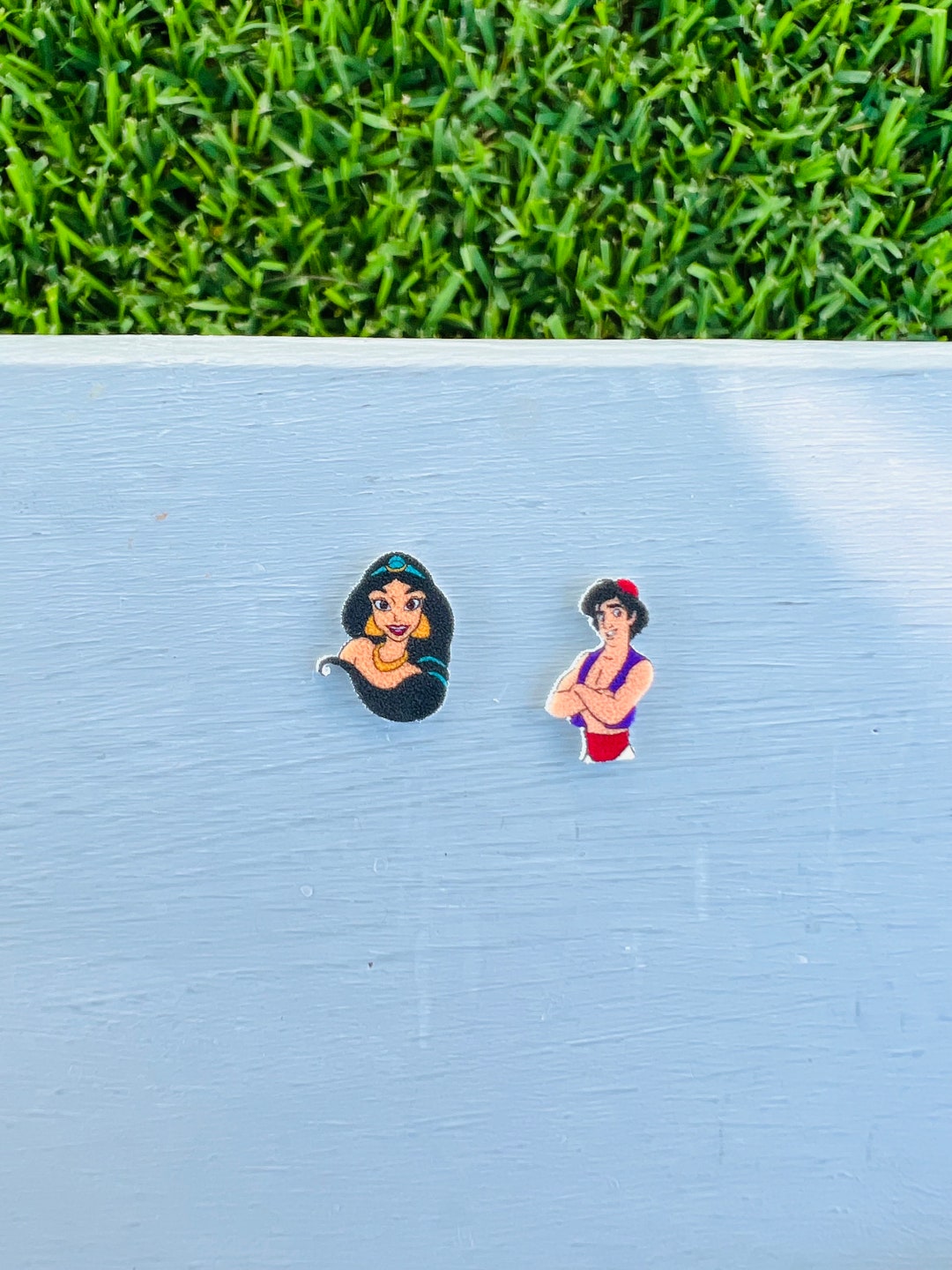 Princess Jasmine & Aladdin Earrings/disney Princess/handmade Etsy