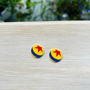 Luxo Ball Earrings/Ratatouille/Pixar/Handmade to Order/Stud Earrings/Nickel Free/Hypoallergenic