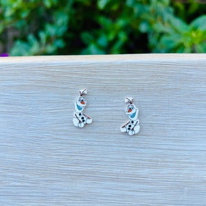 Olaf Earrings/Frozen/Elsa/Princess Anna/Frozen Ever After/Disney Princess Earrings/Stud Earrings/Nickel Free/Hypoallergenic