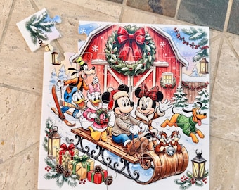 Holiday Mickey Acrylic Puzzle: Disney Christmas Gifts