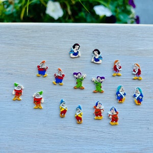 Snow White & Dwarf Earrings/Princess Snow White/Disney Jewelry/Children Jewelry/Stud Earrings/Nickel Free/Hypoallergenic