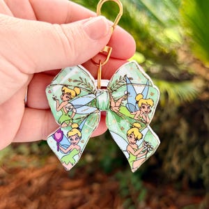 Bag Charm Pixie Dust Fairy: Disney Castle, Disney Inspired Accessories, Tinkerbell, Handmade