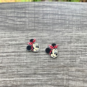 Pendientes "You Can Do It Minnie": Joyería Disney, pendientes hechos a mano sin níquel, hipoalergénicos.