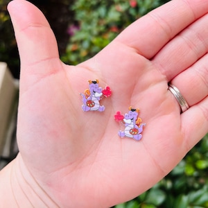 Art New Imagination Dragon Earrings/Figment Earrings/Festival of the Arts Shirt/FARTS/Stud Earrings/Nickel Free/Hypoallergenic
