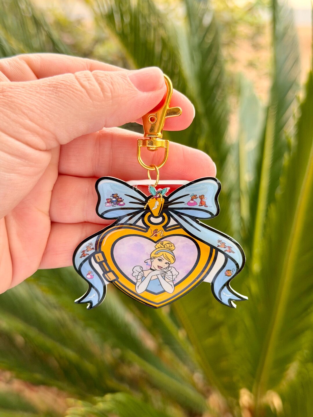 Bag Charm Cindy Locket: Disney Castle, Disney Inspired Accessories ...