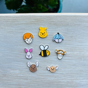 Friends in the Hundred Acre Wood Earring Collection/Pooh Bear/Winnie The Pooh/Handmade to Order/Stud Earrings/Nickel Free/Hypoallergenic