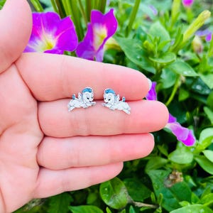 Pegasus Earrings: Hercules, Handmade Nickel Free Studs