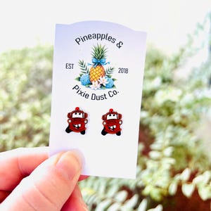 Mater Earrings/Cars/Radiator Springs/Pixar/Handmade to Order/Stud Earrings/Nickel Free/Hypoallergenic