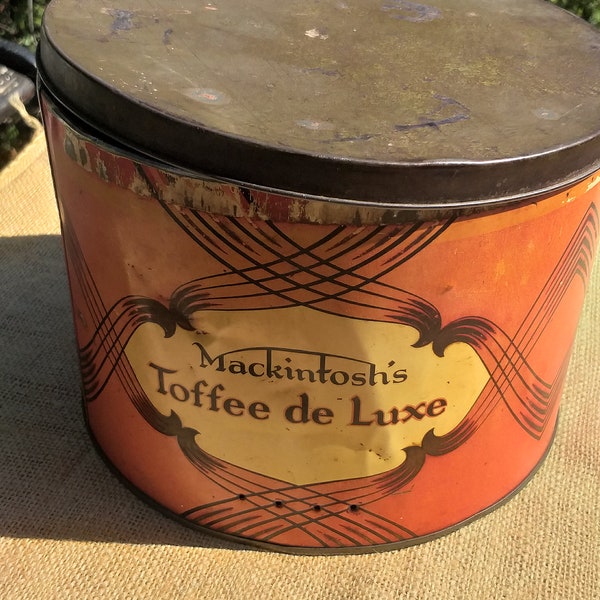 Blechdose Mackintosh's Toffee de Luxe Vintage