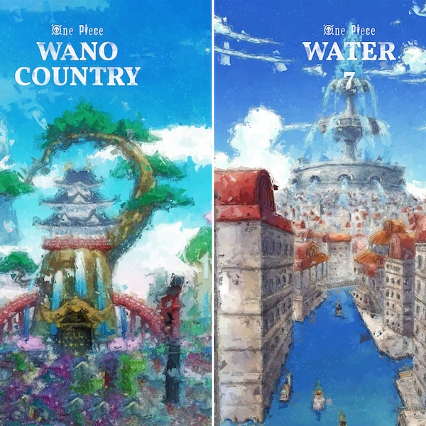 Locations & Islands | Art Poster | One Piece Anime