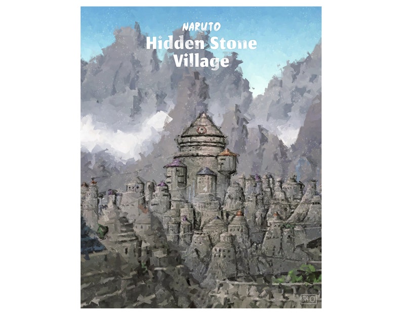 Locations & Villages Art Poster Naruto Anime Etsy