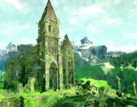 時の神殿 | アートポスター | ゼルダの伝説 ブレス オブ ザ ワイルド