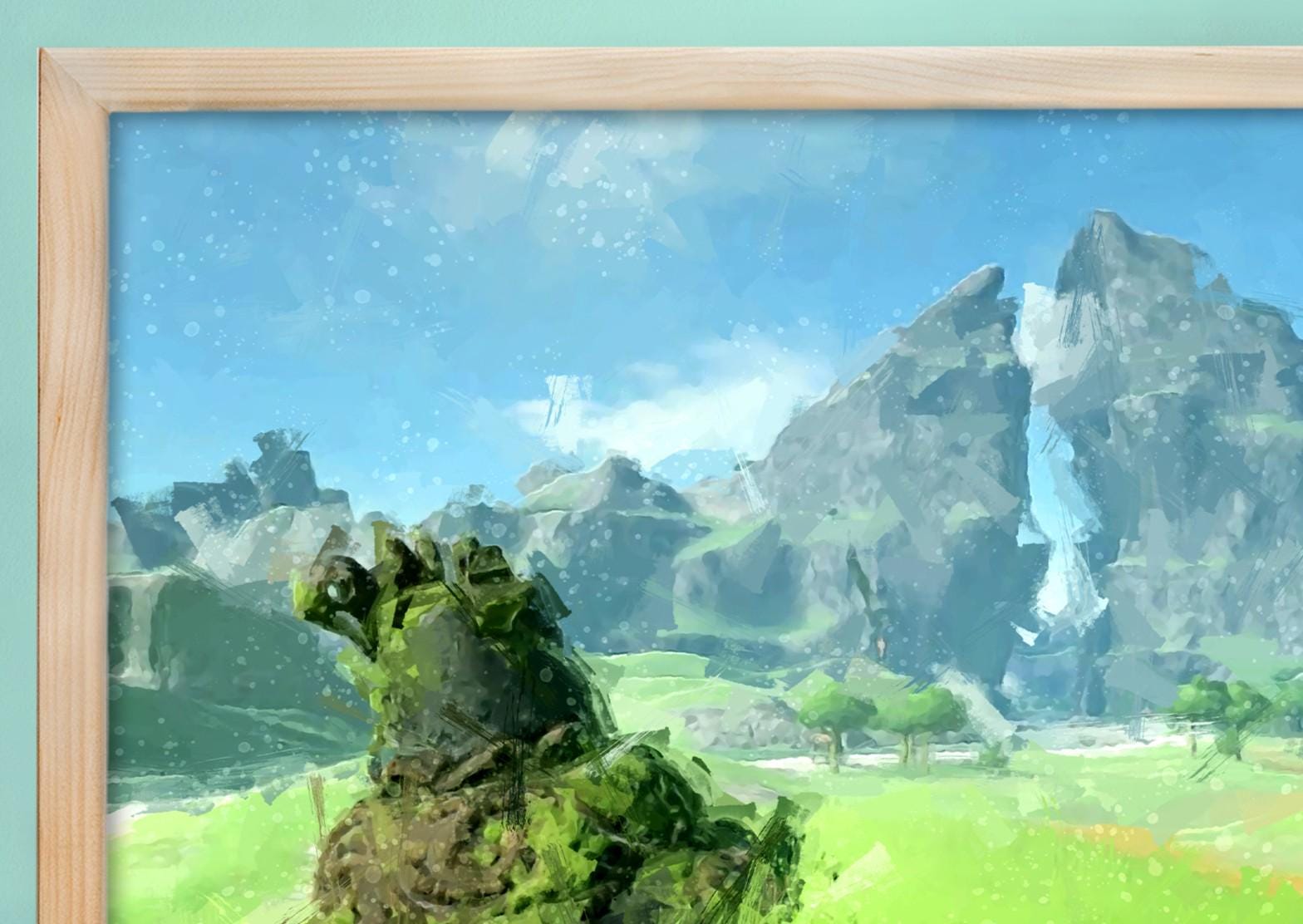 Dueling Peaks Art Poster: Zelda Breath of the Wild Print - Etsy