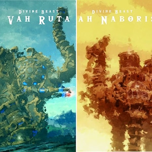 Divine Beasts | Art Poster | The Legend of Zelda Breath of The Wild