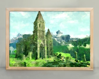 Temple of Time | Art Poster | The Legend of Zelda Breath of The Wild