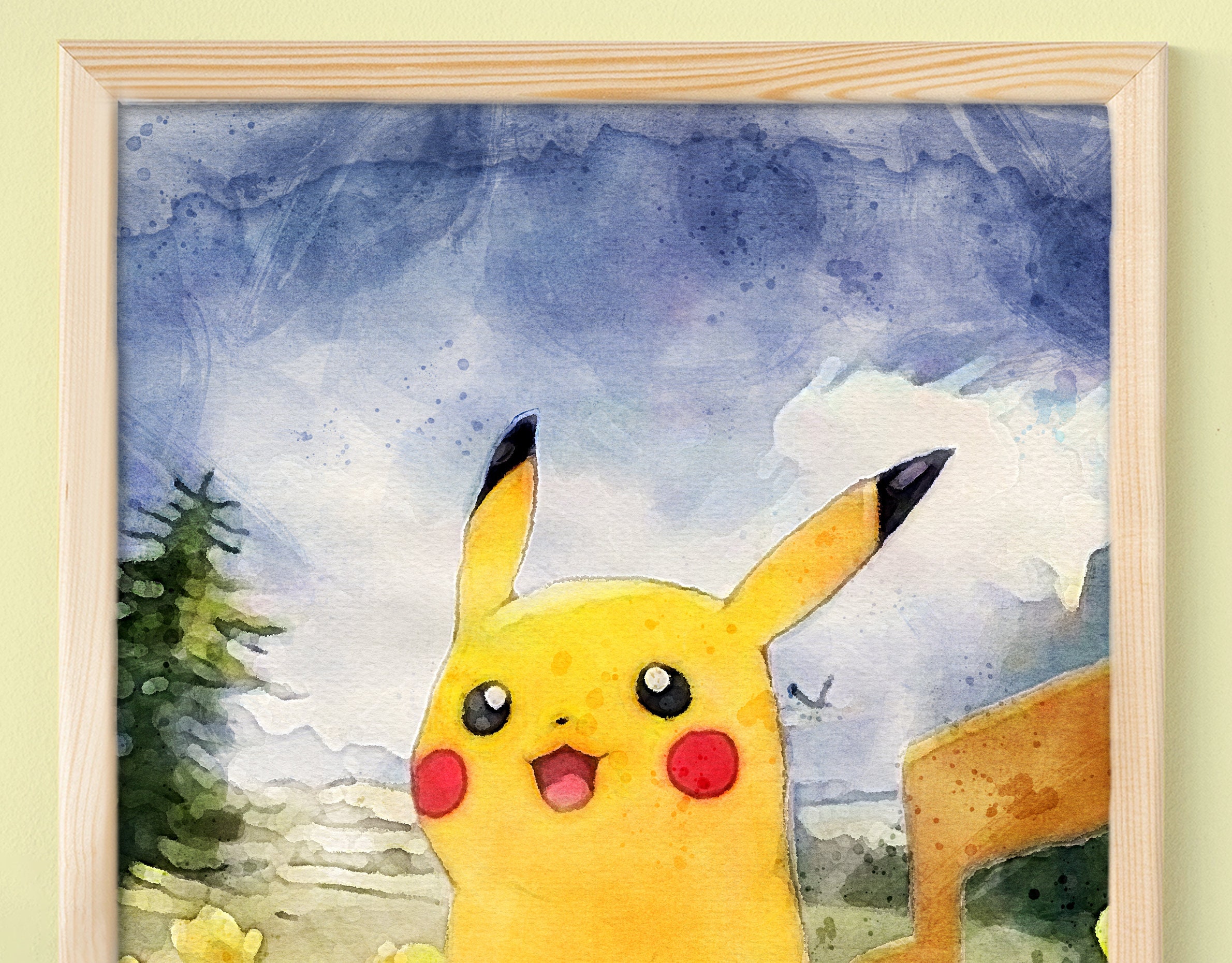 ピカチュウ | アートポスター | ポケモン - Etsy 日本
