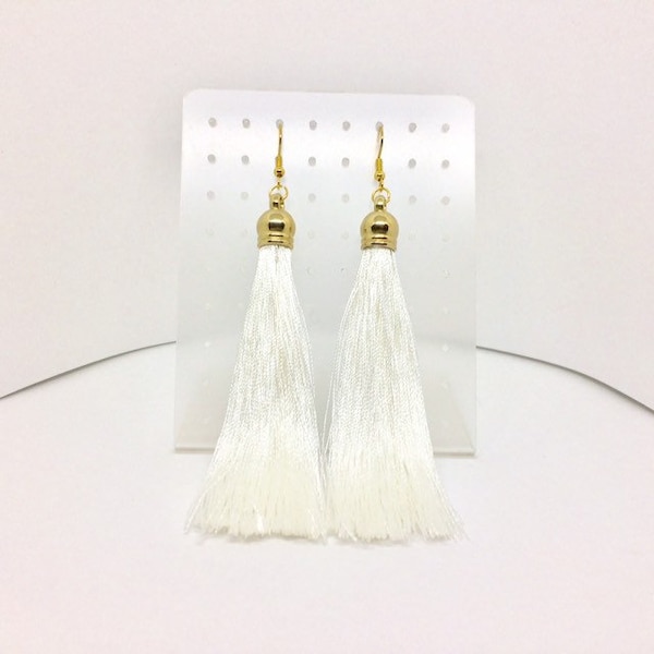 End Cap Tassel Earrings / Sterling Silver Earrings / Bohemian Earrings / Freestyle Earrings / Costume Decorations / Dance Earrings