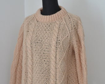 Vintage Leacril chunky loose knit sweater
