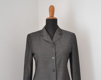 MARELLA - 80s Vintage melange grey woman blazer / Max Mara's group jacket