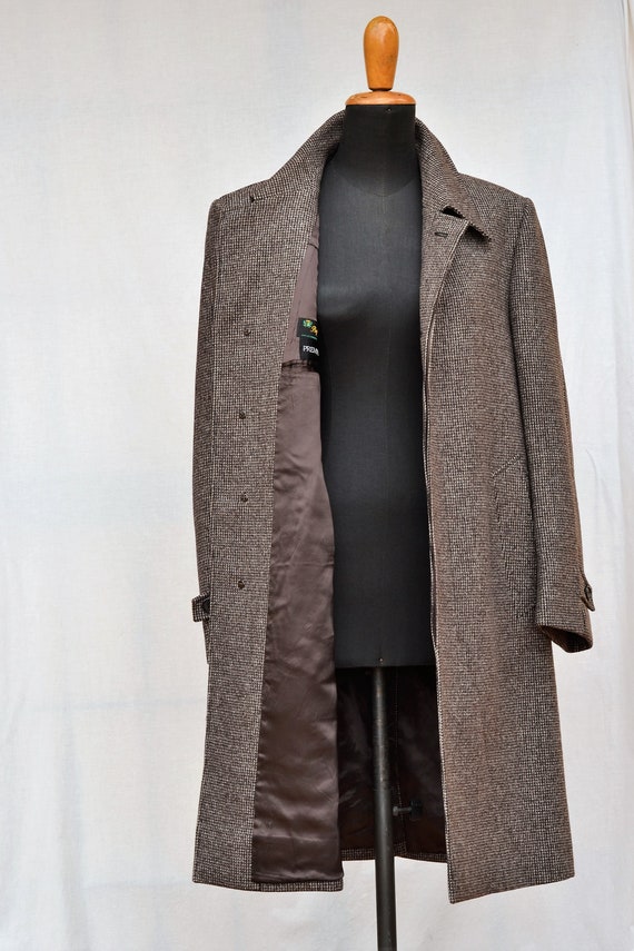 1970's tweed coat / mens winter coat men houndsto… - image 6
