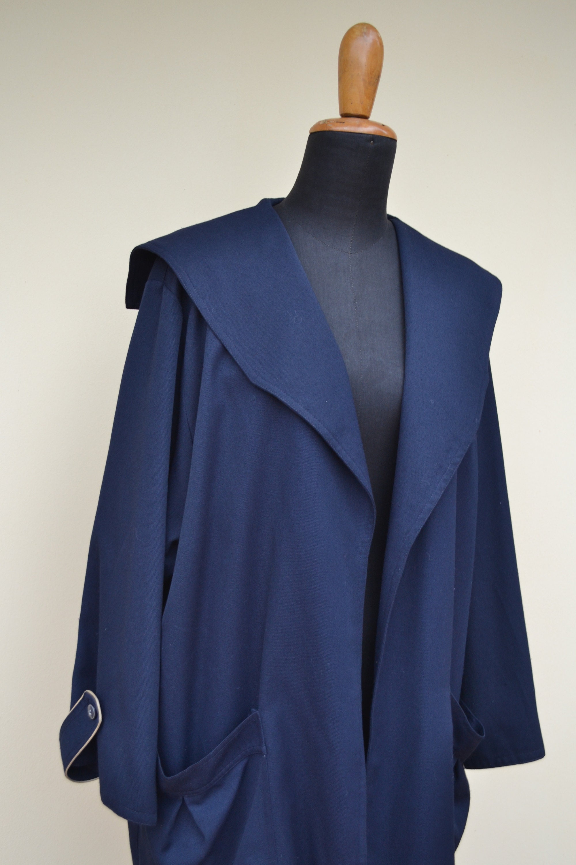 【美品】Y'sWOOL GABARDINE SAILOR COLLAR COAT WOOL GABARDINE SAILOR COLLAR COAT – THE SHOP YOHJI YAMAMOTO