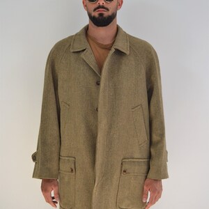 Ravizza 80's beige tweed herringbone jacket image 2