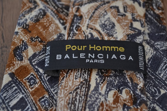 Balenciaga 1990s vintage ties, silk tie, gift for… - image 5