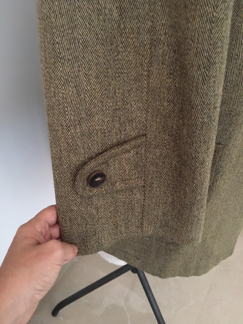 Ravizza 80's beige tweed herringbone jacket image 10