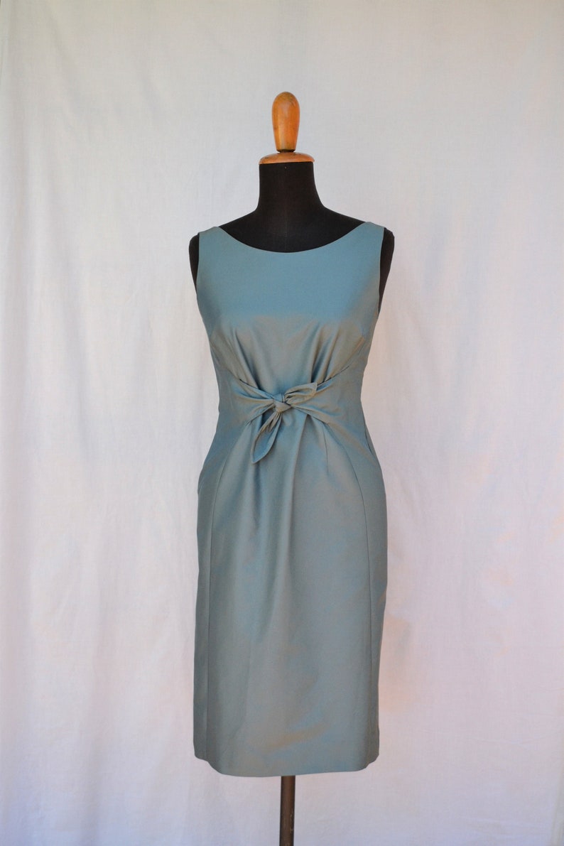 Moschino vintage evening gown / bow wiggle dress / 90's backless dress image 7