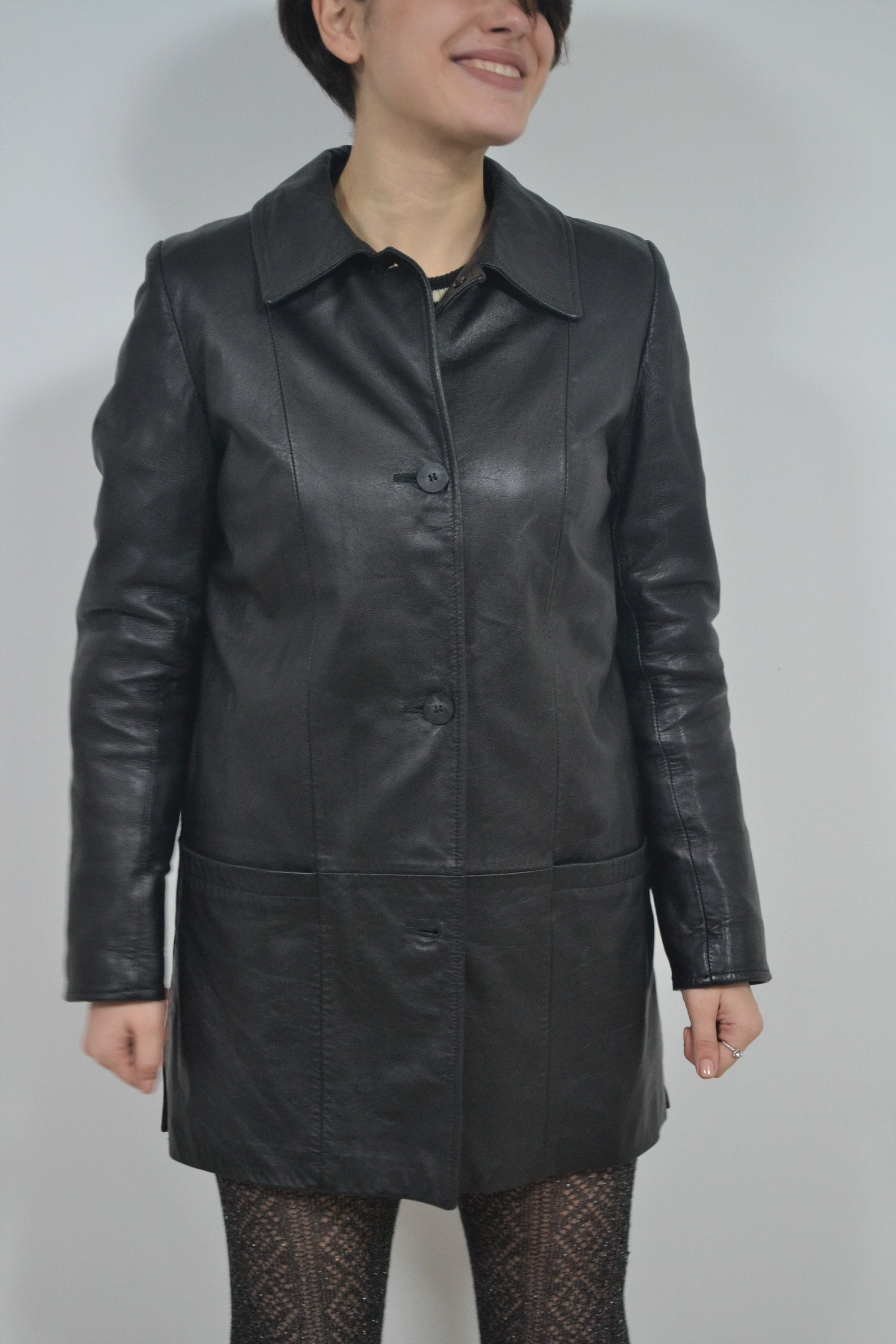 Womens Leather Coat, Duster Coat, Vintage Leather Jacket - Etsy UK