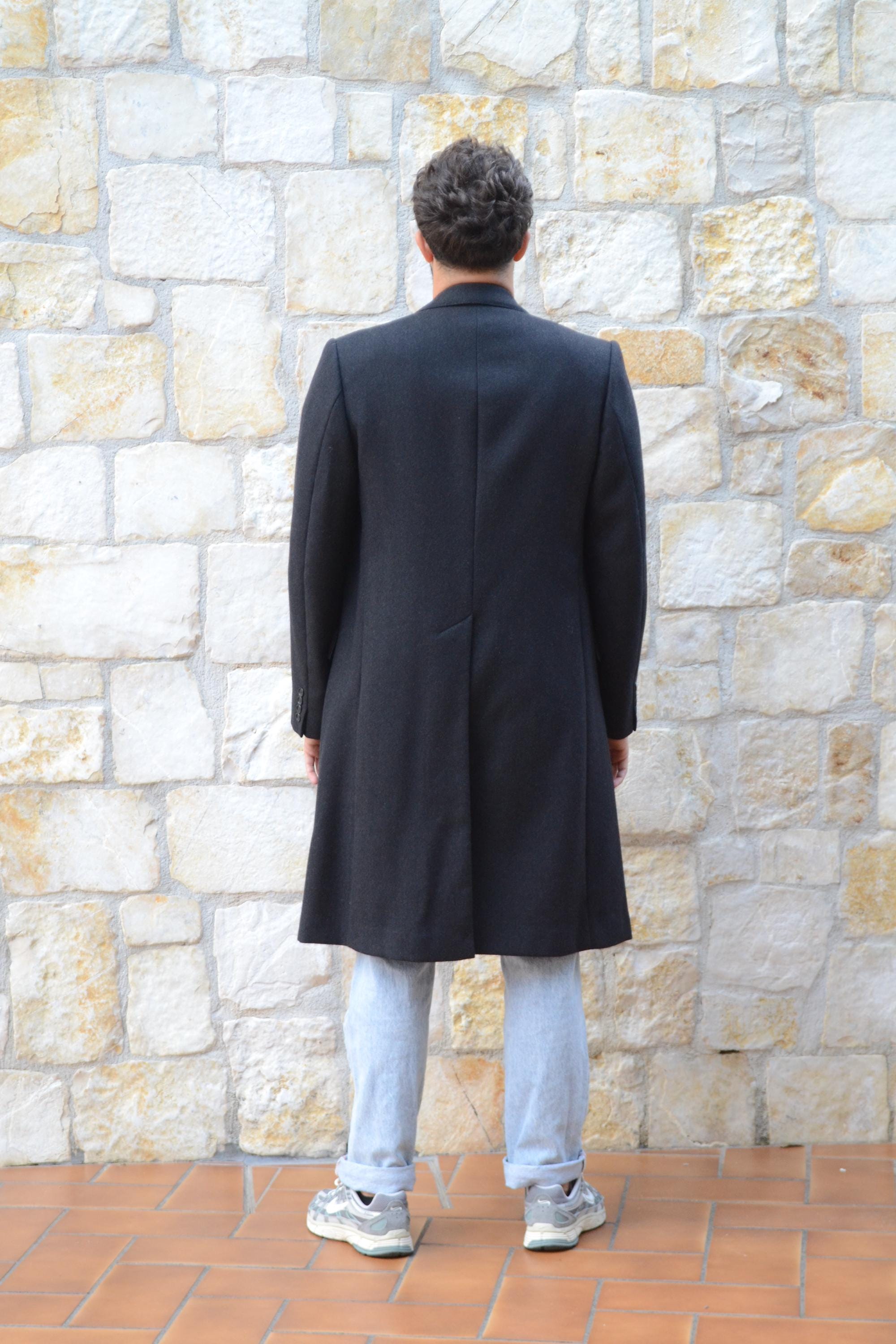 90s Pierre Cardin アンゴラウールロングコート 名作 初期 90s Pierre