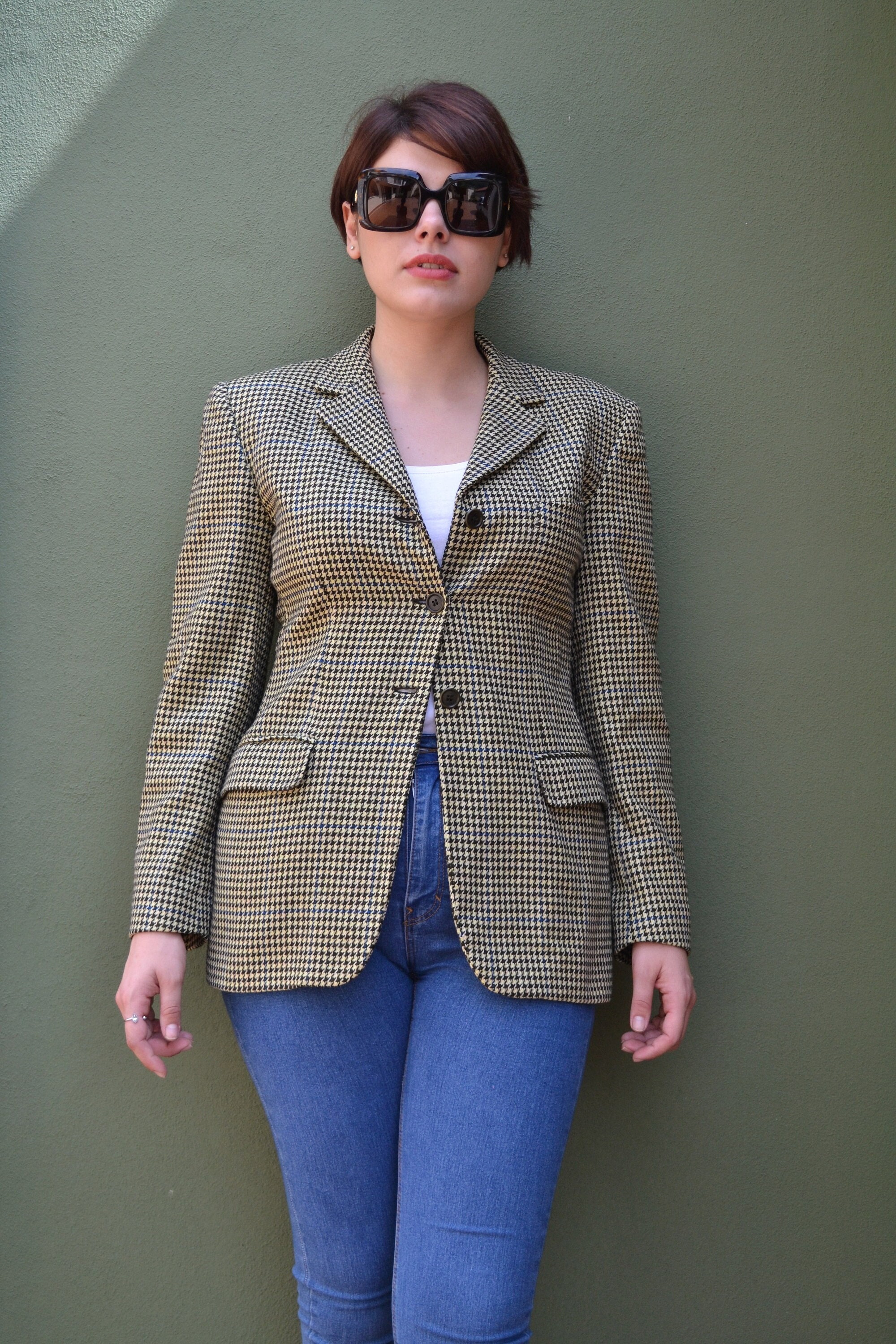 Aspesi, Aspesi 1990’s vintage houndstooth wool blazer