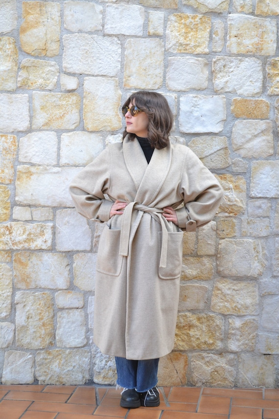 Max mara top shawl collar coat