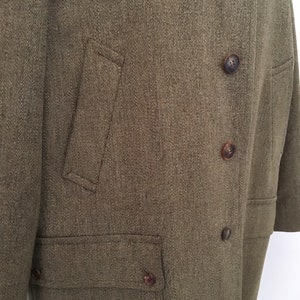 Ravizza 80's beige tweed herringbone jacket image 6