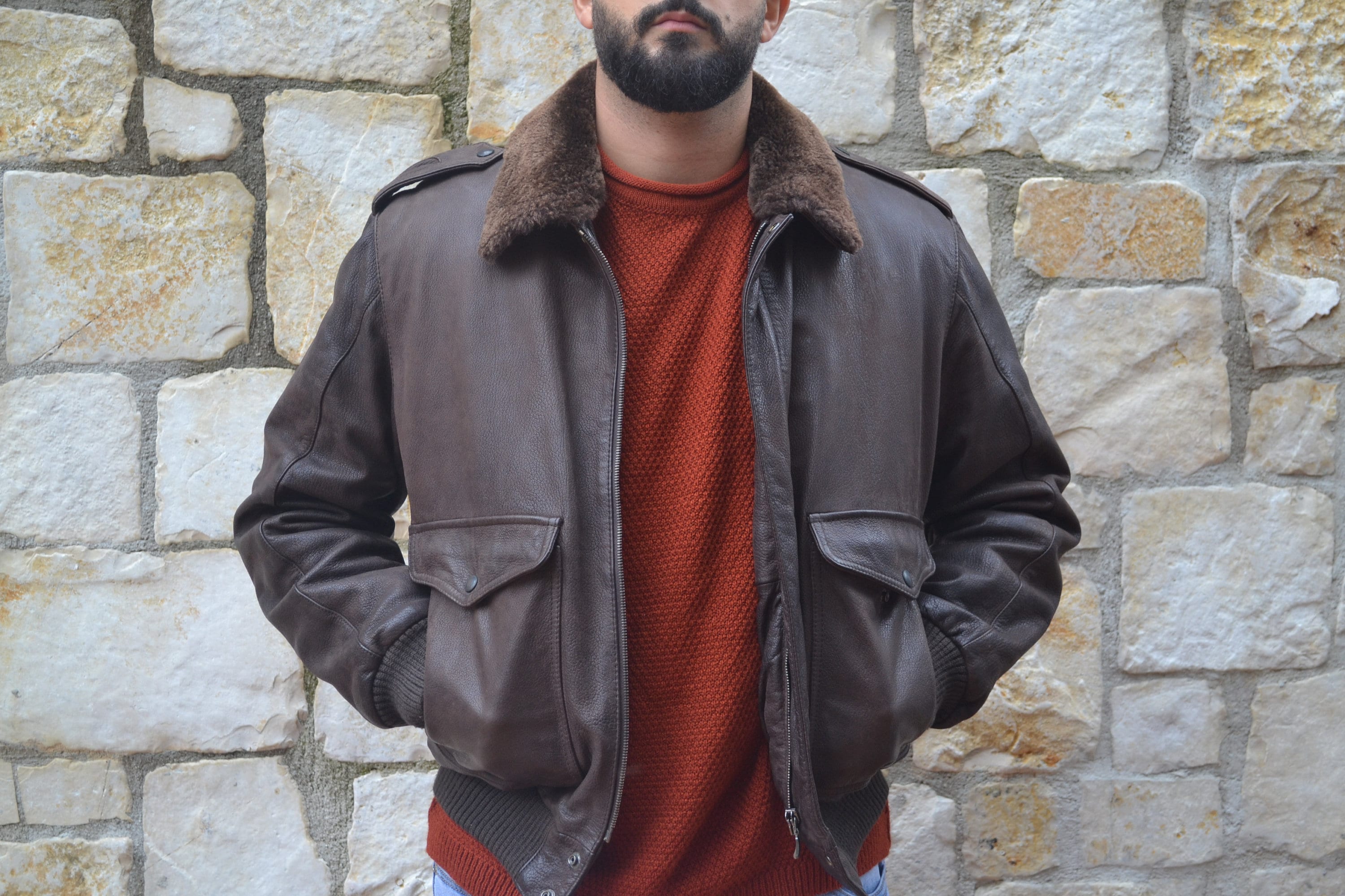 90s Mens Leather Jacket , Vintage Bomber Jacket - Etsy 90s Mens Leather Jacket , Vintage Bomber Jacket - Etsy