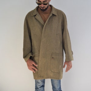 Ravizza 80's beige tweed herringbone jacket image 4