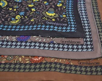 80’s Versace mini foulard / Vintage pocket square handerchief