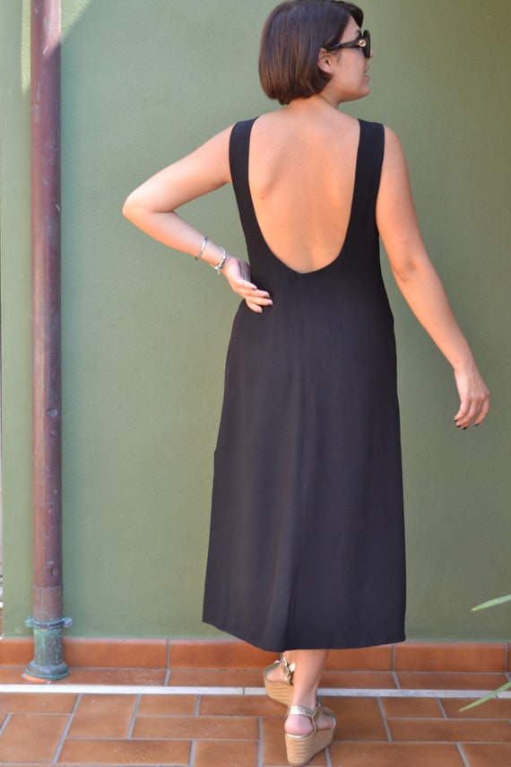navy blue dress for baby girl Backless Wrap Front Mini Dress main image 0