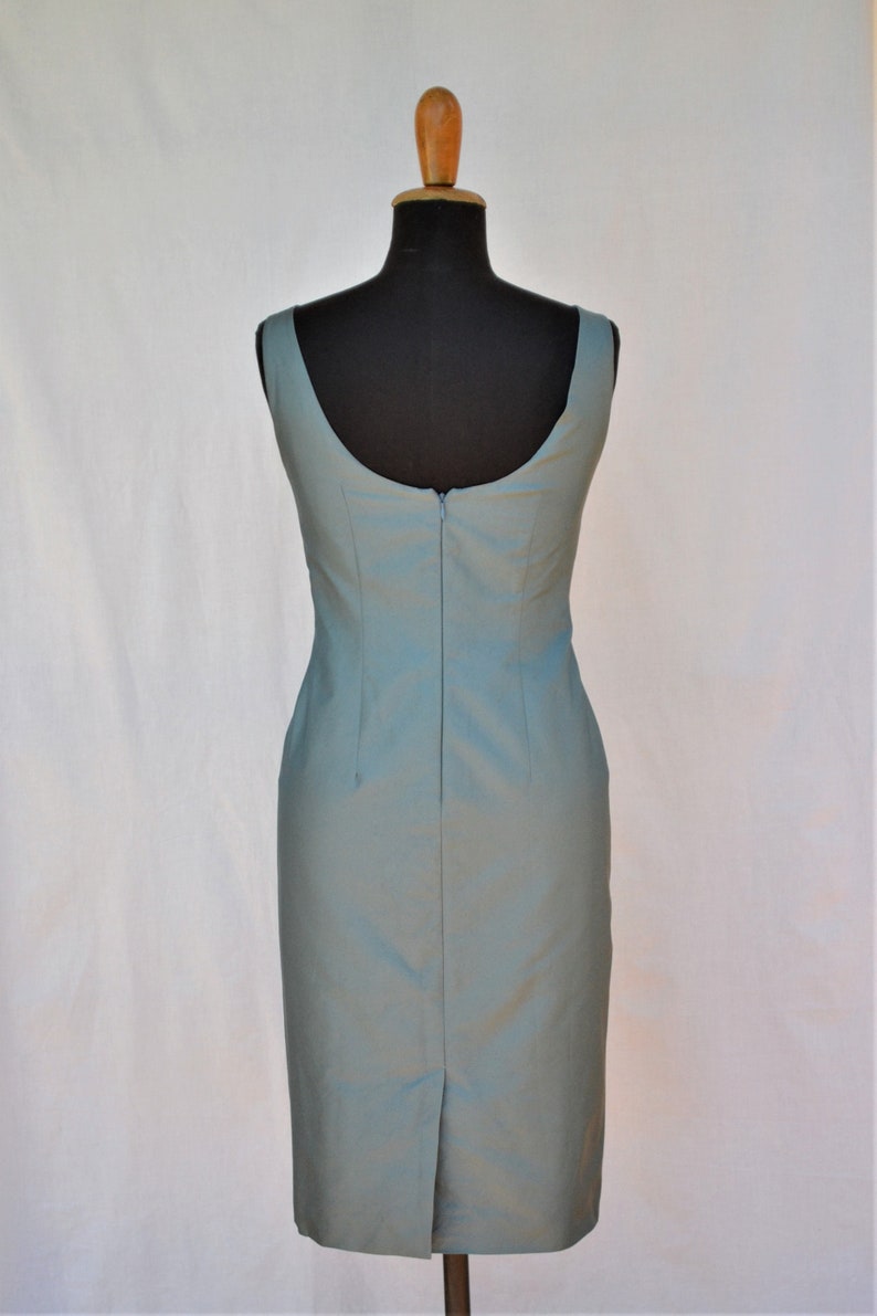 Moschino vintage evening gown / bow wiggle dress / 90's backless dress image 8