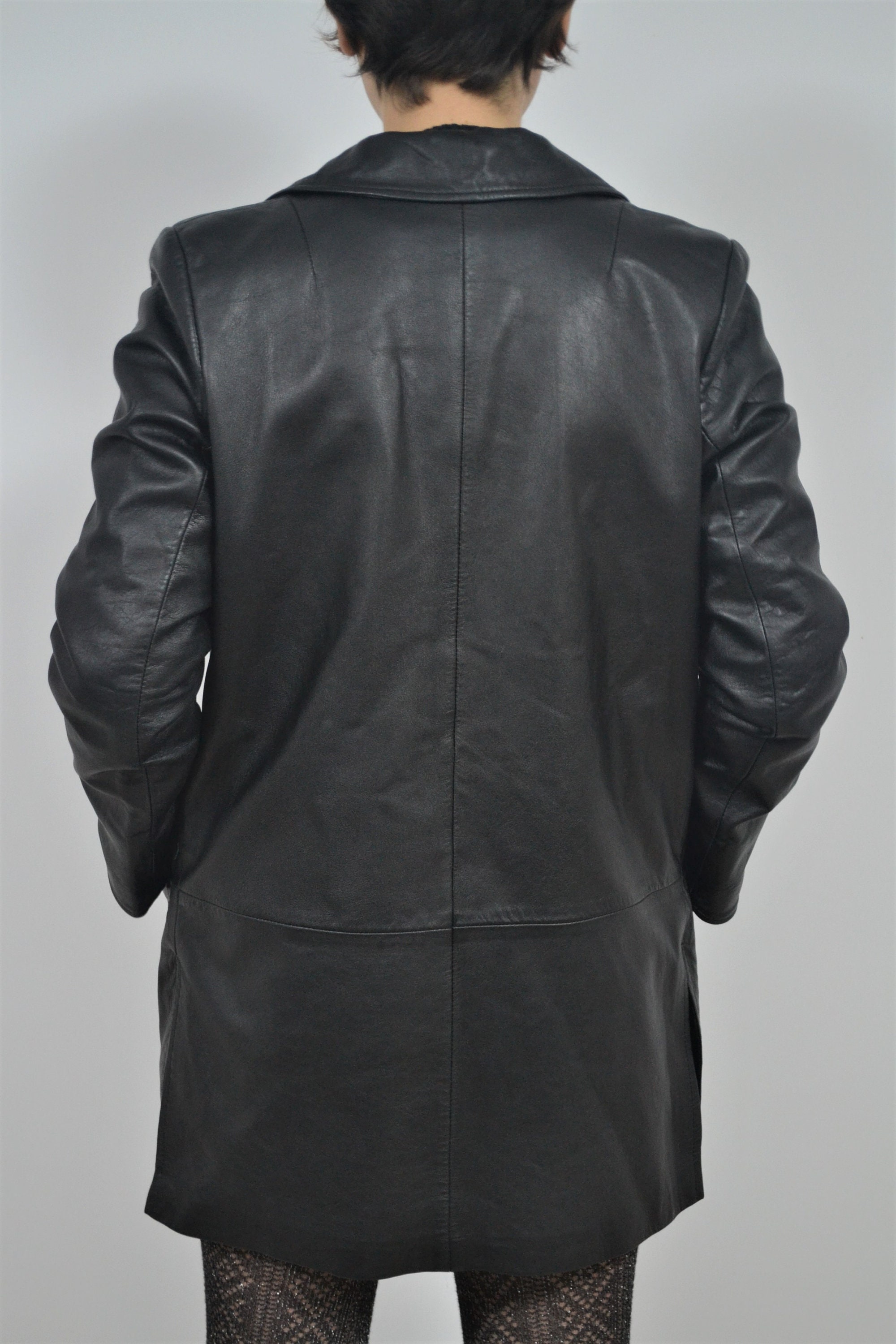 Womens Leather Coat, Duster Coat, Vintage Leather Jacket - Etsy