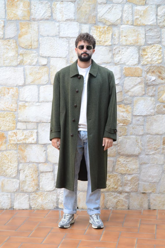 Original 1990s Loden Coat by Dolomiten – Made in Italy – Size 52